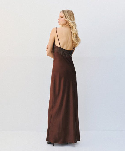 Access fashion 3337  Sequin satin maxi