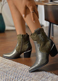 ERYNN PARIS Short Western Boot Green