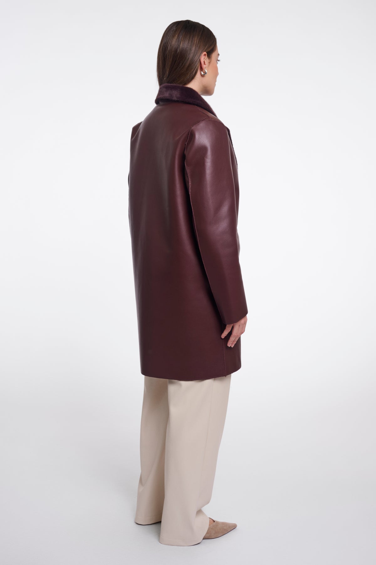 Rino & Pelle  IVON REVERSIBLE DOUBLE BREASTED COAT