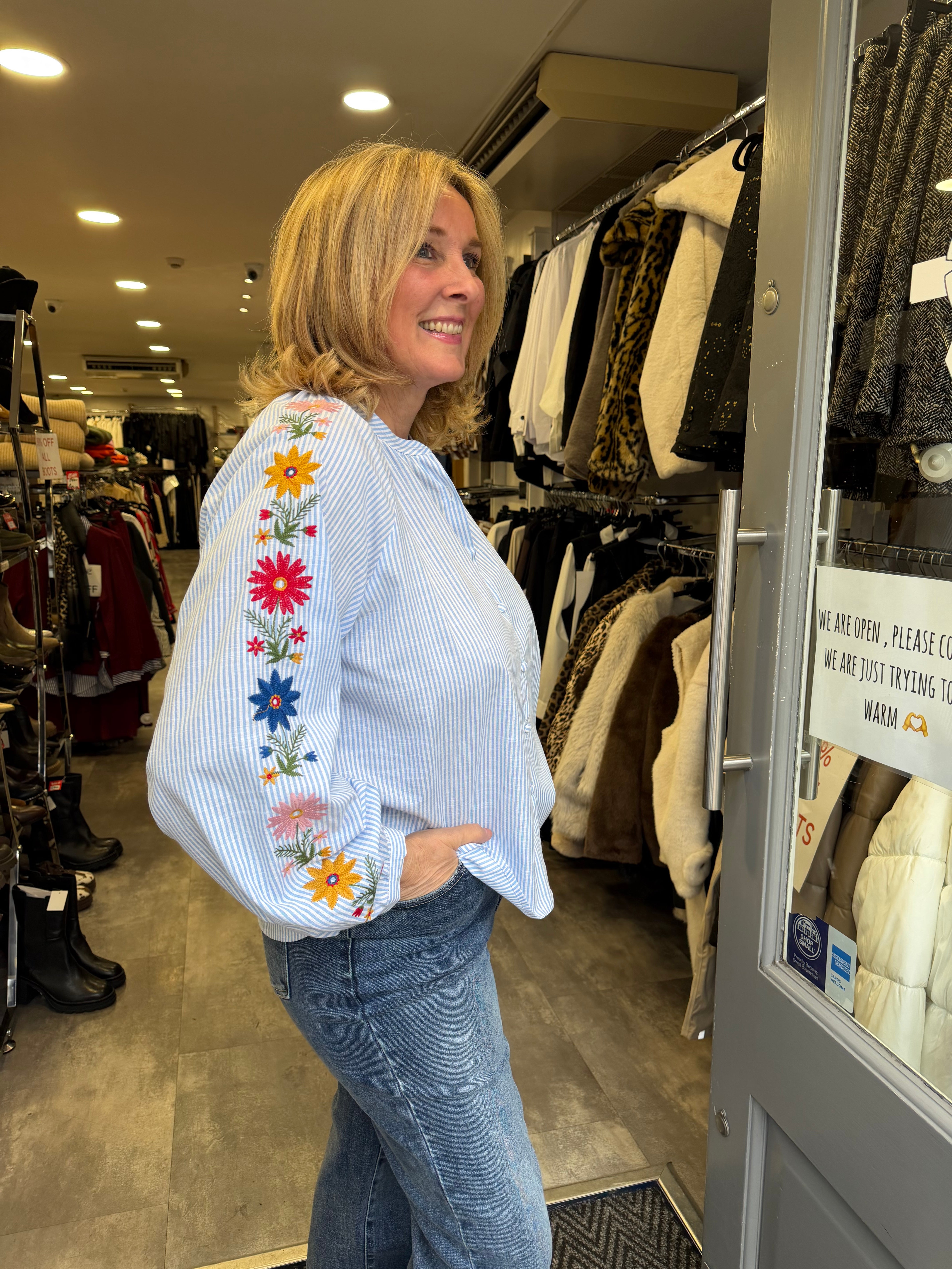 Phoebe  flower shirt