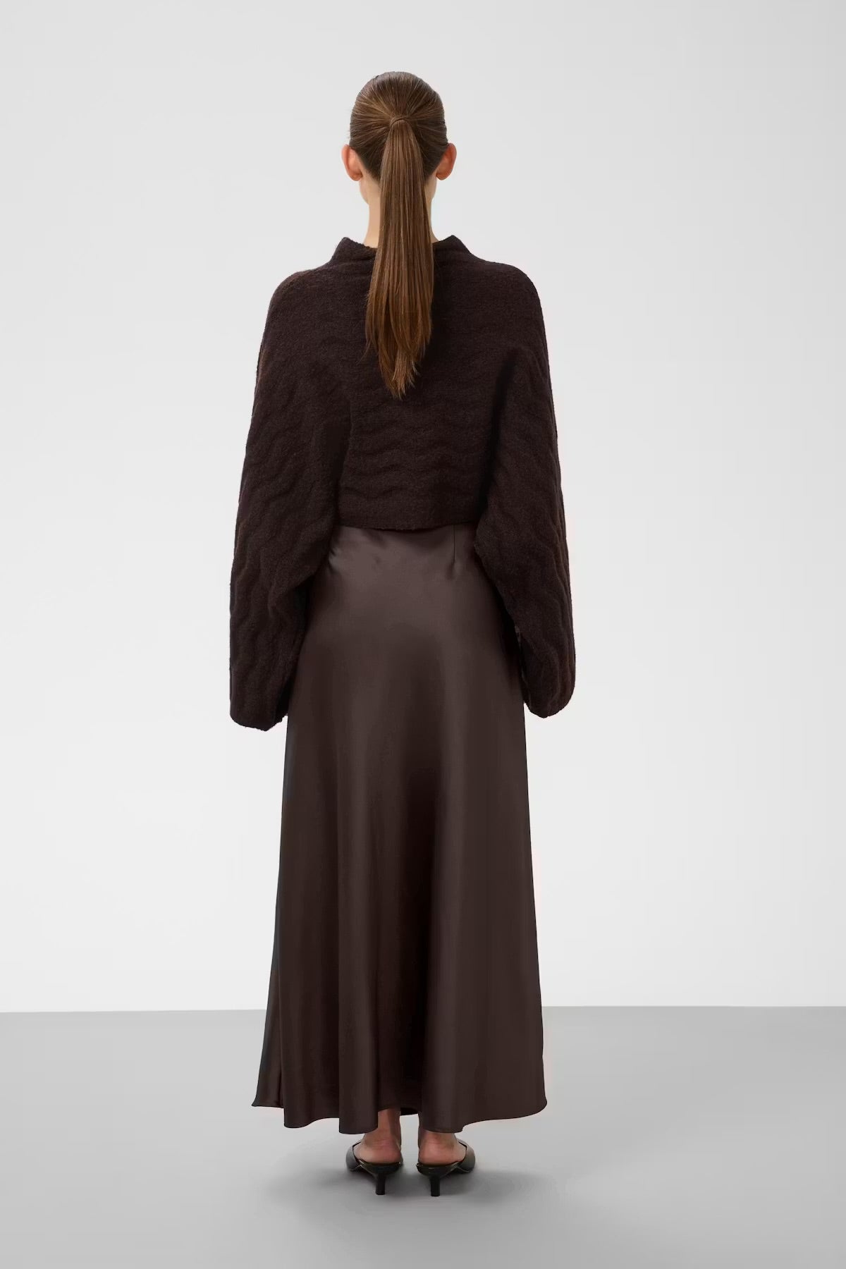 Soaked in luxury. SLAnna skirt. Ganache/brown