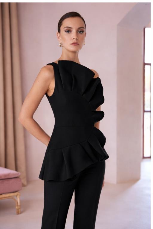 Carls Ruiz 52561 One shoulder  top and trouser suit