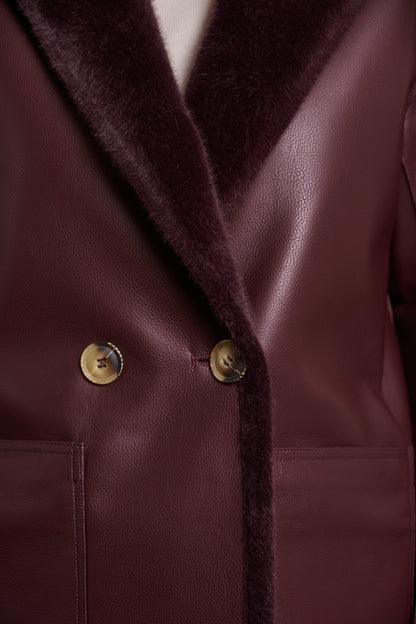 Rino & Pelle  IVON REVERSIBLE DOUBLE BREASTED COAT