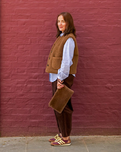 CHALK ARCHWAY BAG. Milk chocolate