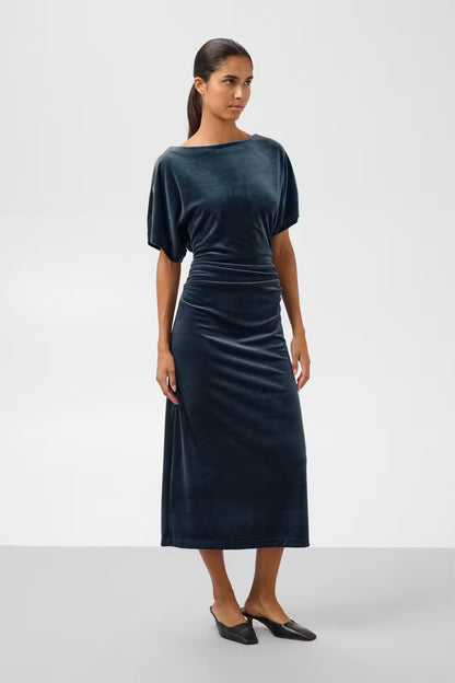 Soaked in Luxury. SLVelera Dress. Velvet Turbulence / Grey