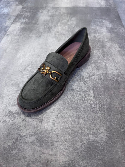 Kate  khaki green loafer