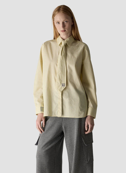 LCMT  623102 lemon pinstripe shirt