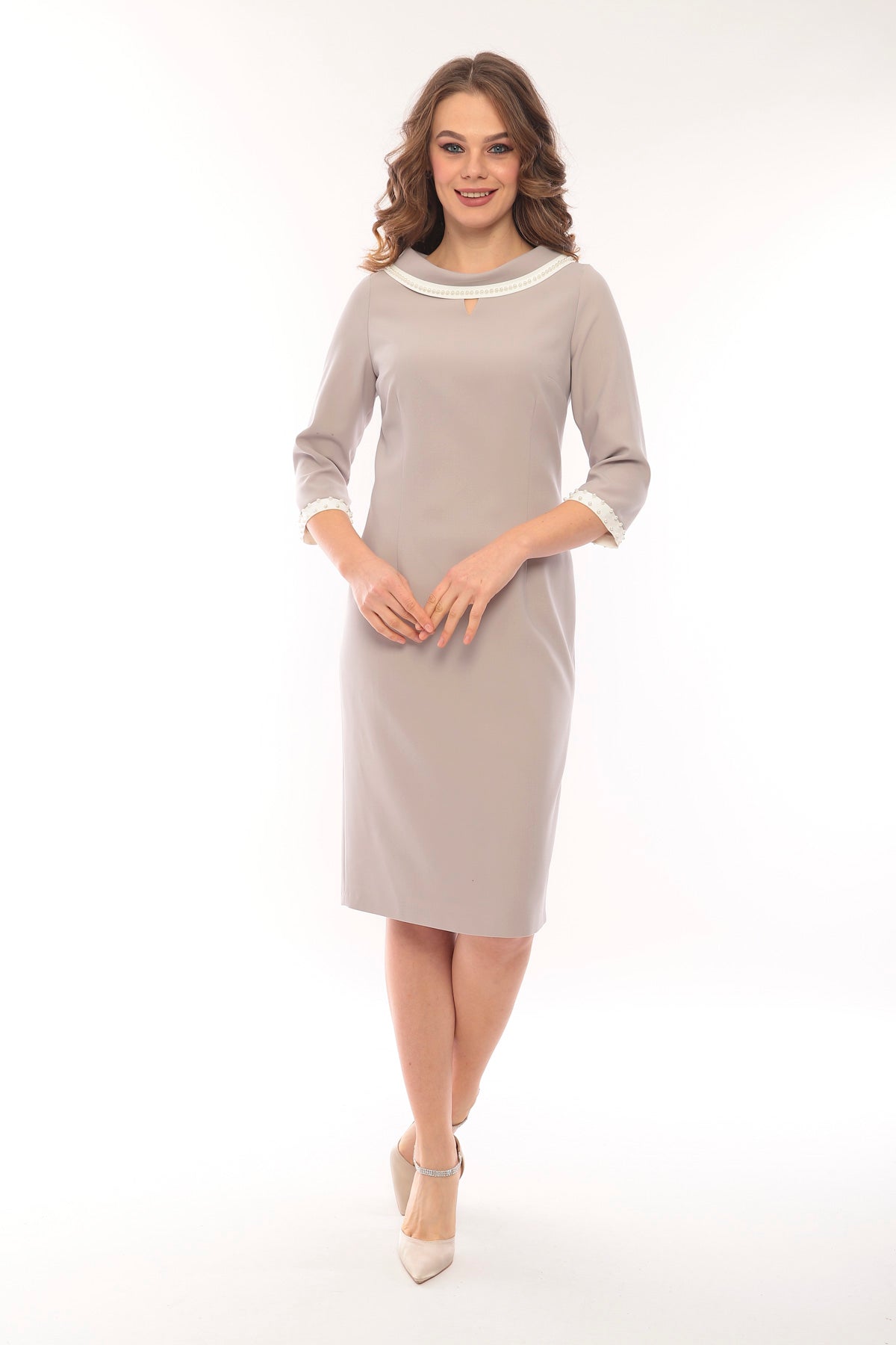 lIZABELLA 2705 Dress with Pearl detail