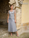 Frank lyman  258266 metallic pleated skirt