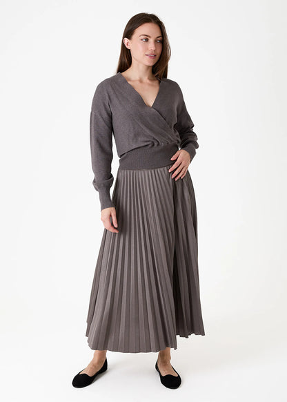 Dreams London AA0565 Cashmere Like Long Sleeve Wrap Front Jumper