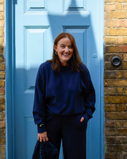 CHALK UMA JUMPER. Navy