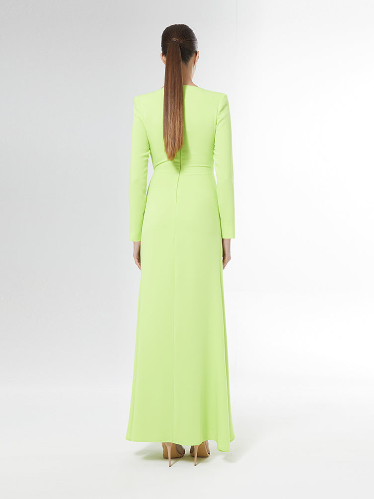 Carla Ruiz long Knot Detail Dress coral