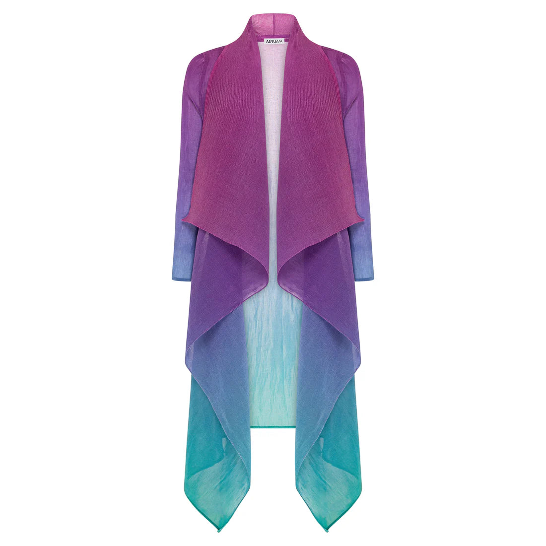 ALQUEMA Long Estrella Dress + Collare Coat Northern Lights