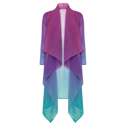 ALQUEMA Long Estrella Dress + Collare Coat Northern Lights