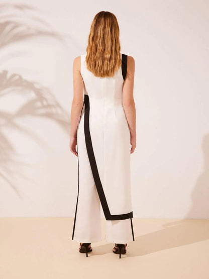 Arggidio  Jumpsuit Black and white