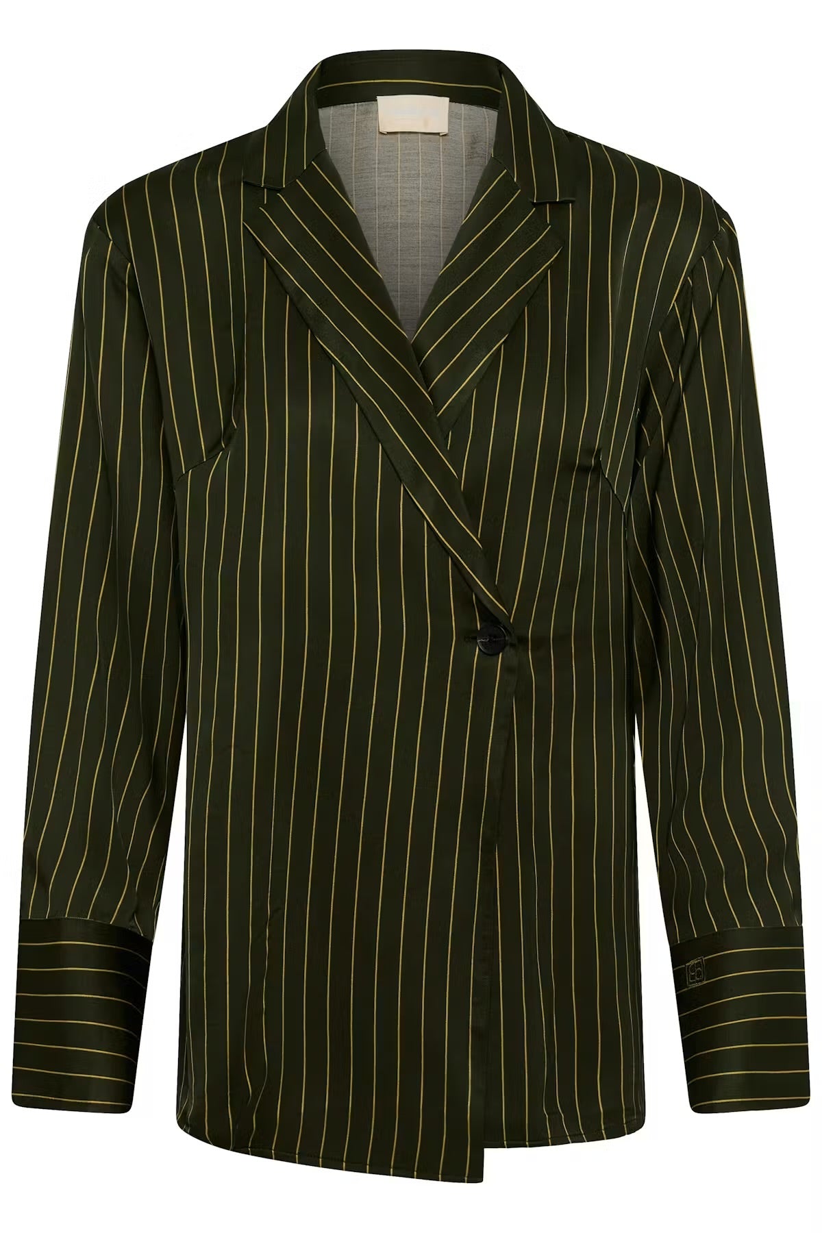 Soaked in luxury. SLCinna Shirt. Roisin Stripe / Green
