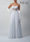 Mascara MC3123111  Boned V neck dress  White