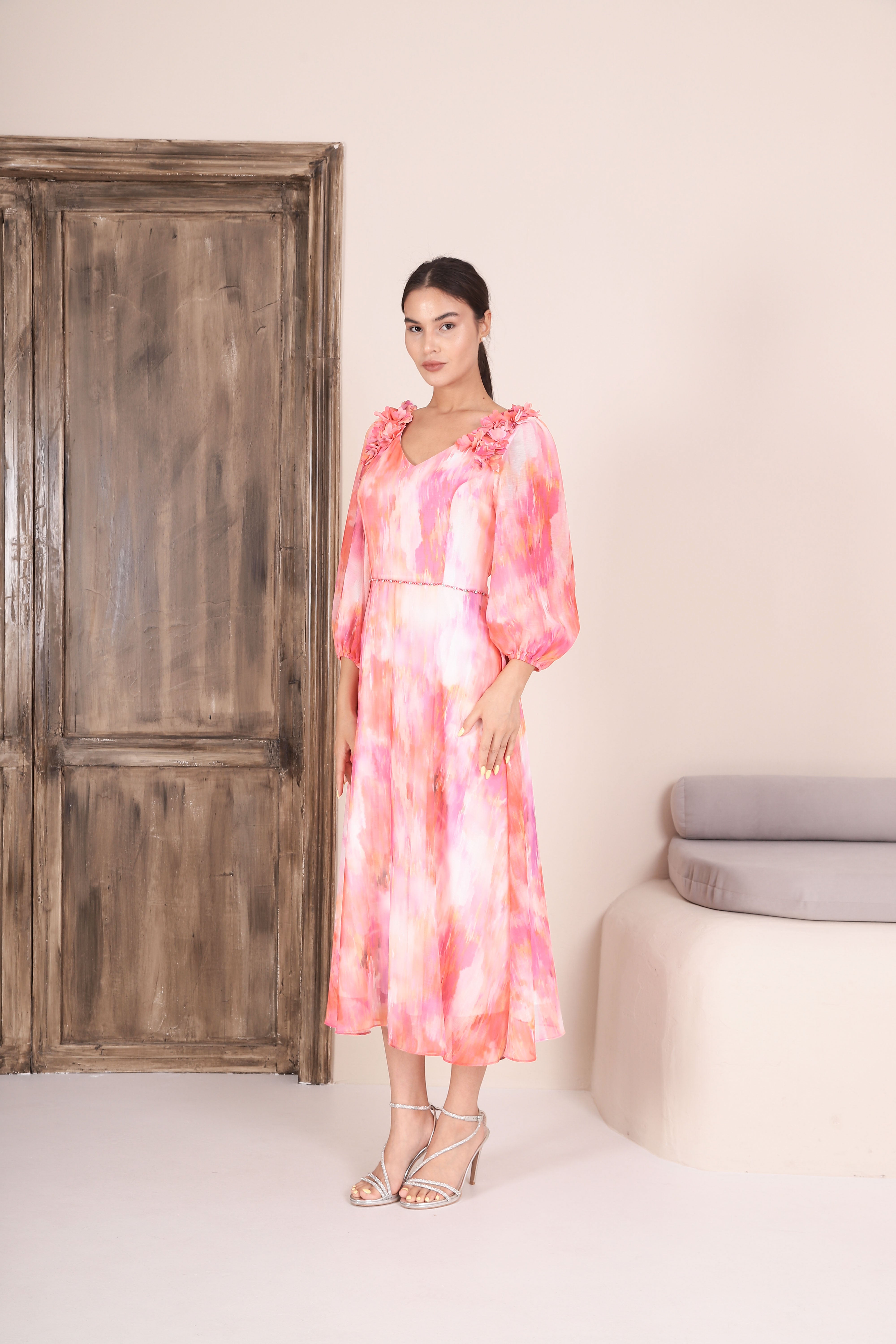 Lizabella 26SS-2416-18 HOT PINK dress