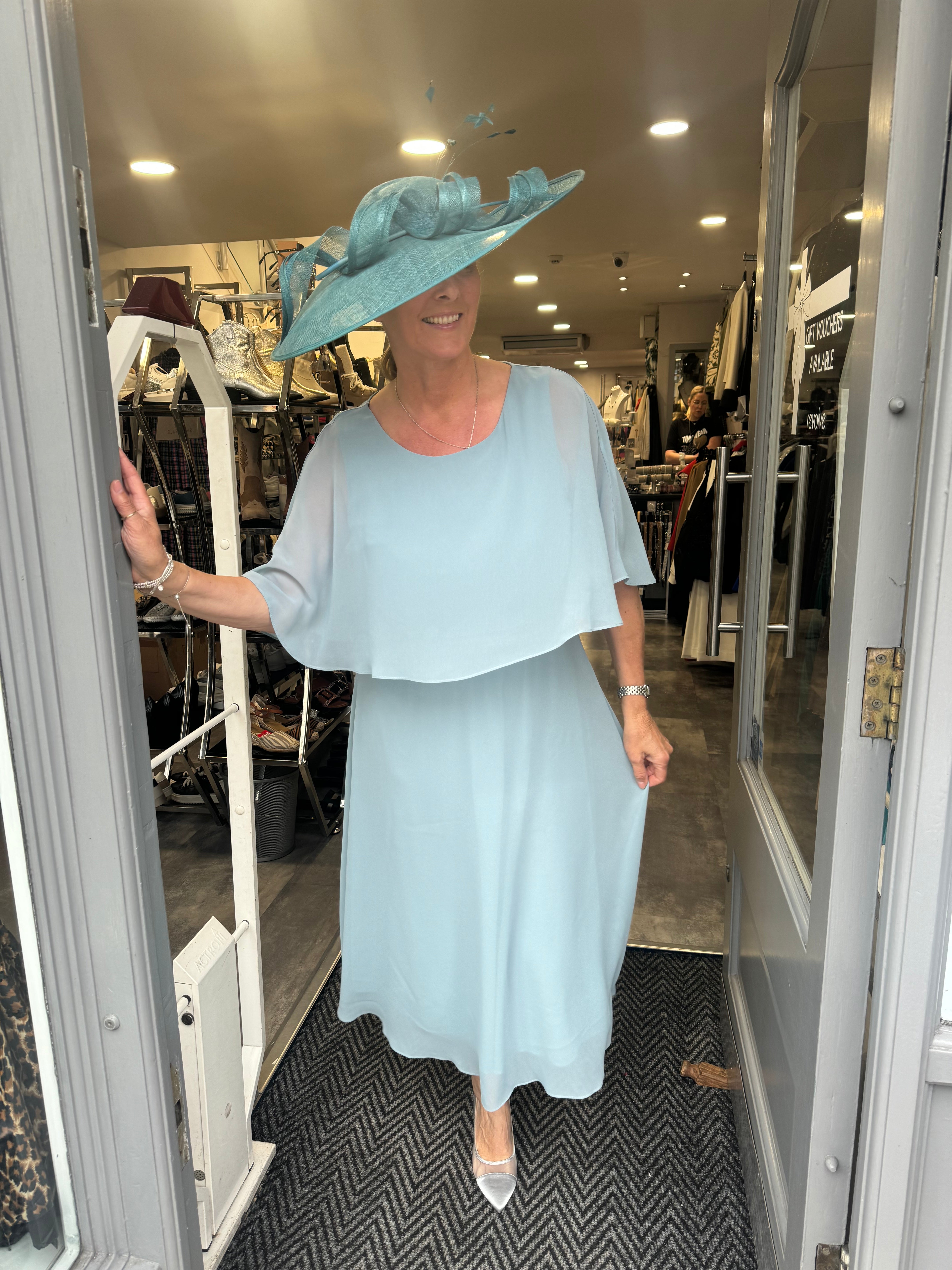 Lizabella 2984 chiffon dress Sage