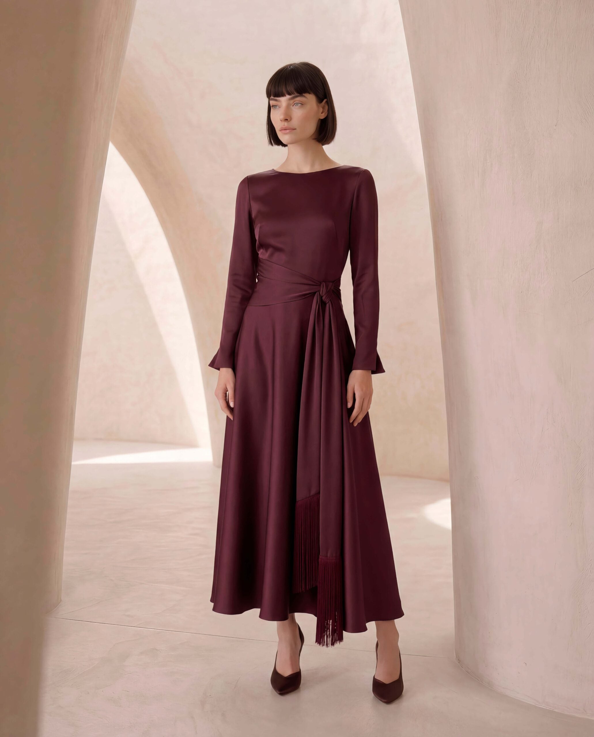 Carla Ruiz 53030 GRANA DRESS Purple