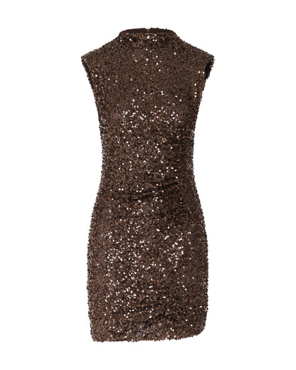 Access Fashion 64-3010-601 Mini dress with sequins and ruching