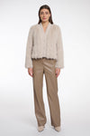 Rino & Pelle CHAIMAE SHORT FAUX FUR JACKET-Birch