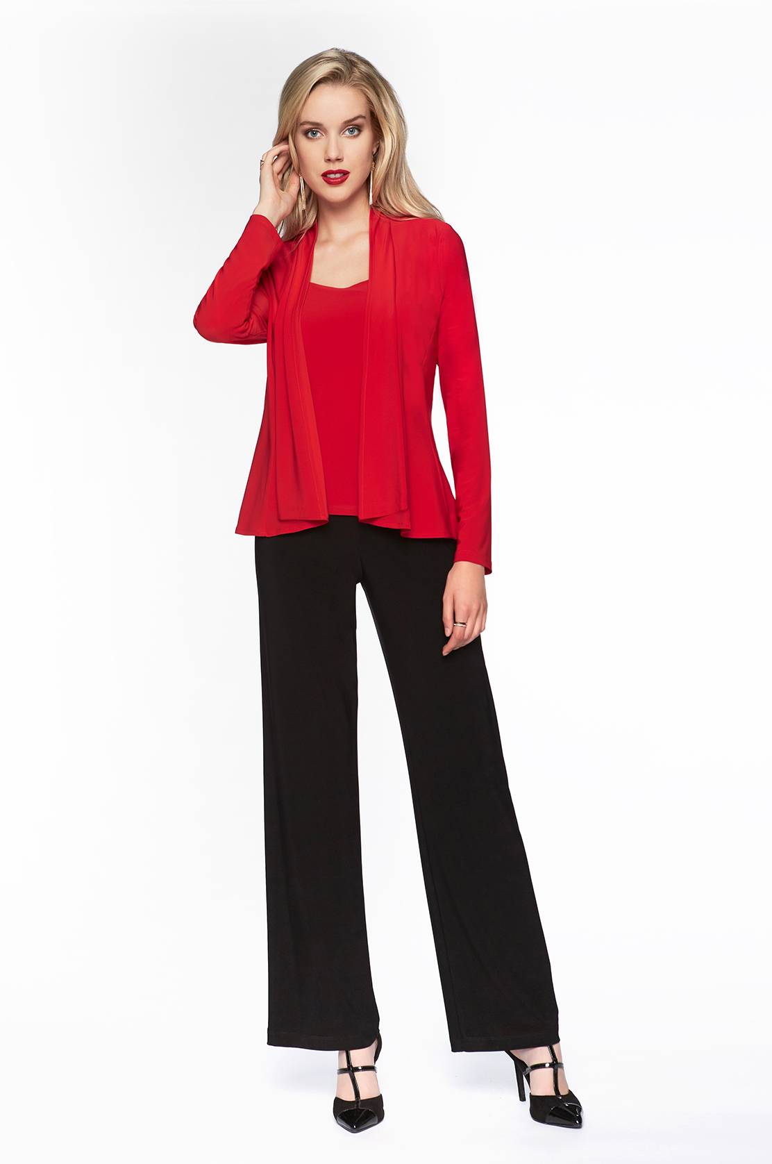 Frank Lyman Black Wide Leg Trouser 006