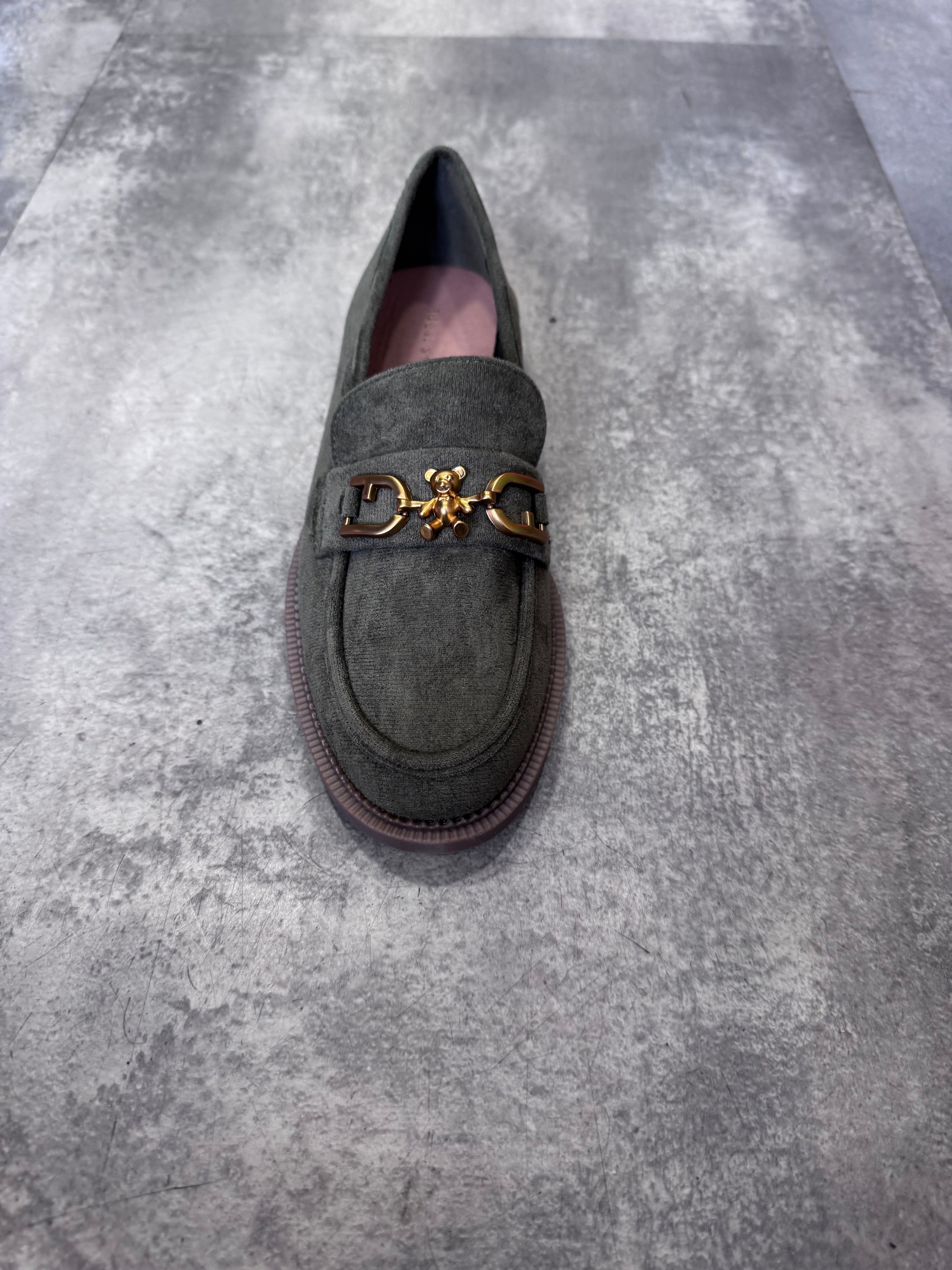 Kate  khaki green loafer