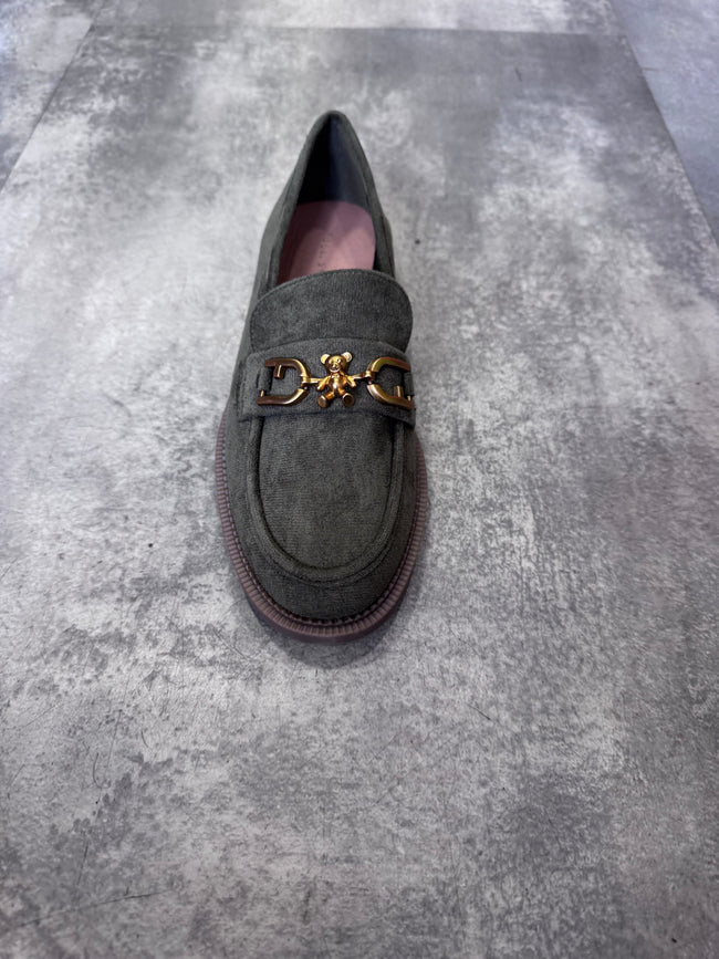 Kate  khaki green loafer