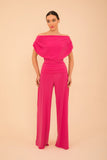ATOM LABEL carbon jumpsuit Hot Pink