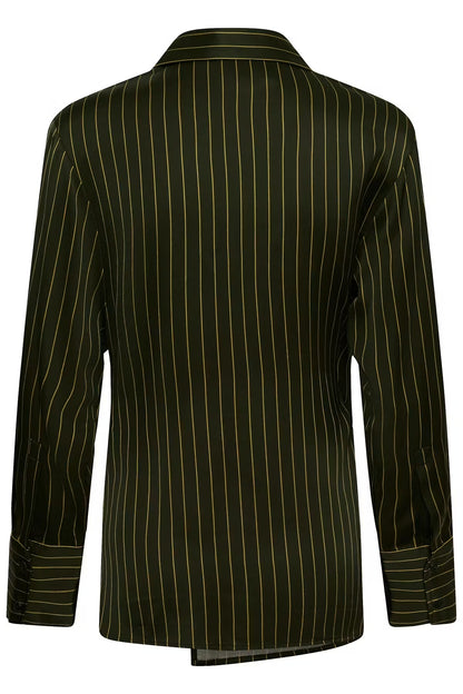Soaked in luxury. SLCinna Shirt. Roisin Stripe / Green