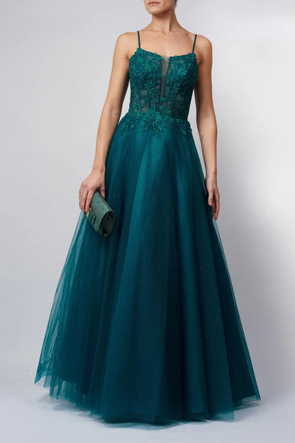 MASCARA MC119511 Tule Corset Dress