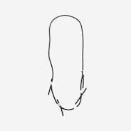 NAYA NAW24316 rubber necklace clear stones