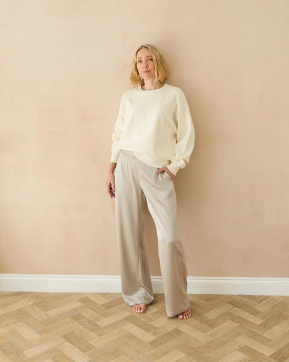 CHALK EVIE TROUSER. Glacier