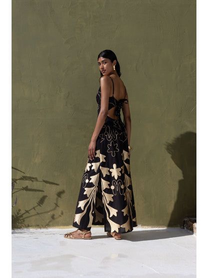NEMA Resortwear 15107N252 Dress black/white/gold