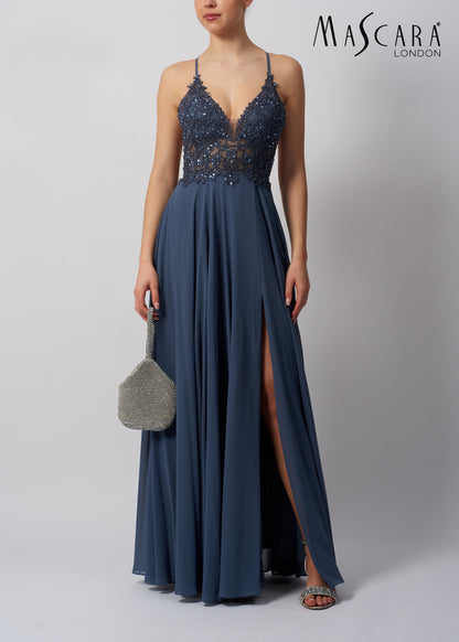 Mascara Mc123420 Tie  Back chiffon OCEAN