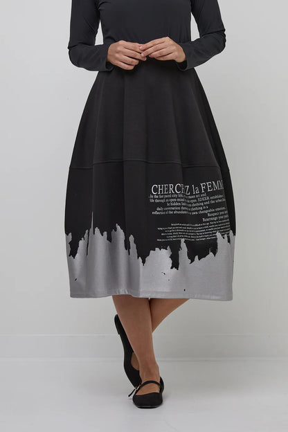 UCHUU  Circle printed skirt CF24-205