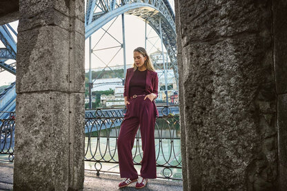 ESQUALO F26 10502 Trousers, wide leg.