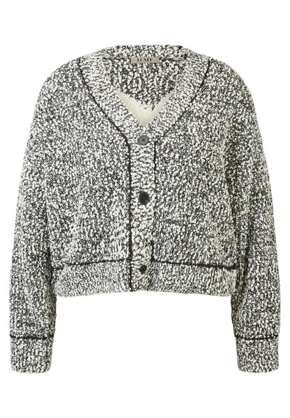 LCMT 613520 Cardigan black cream
