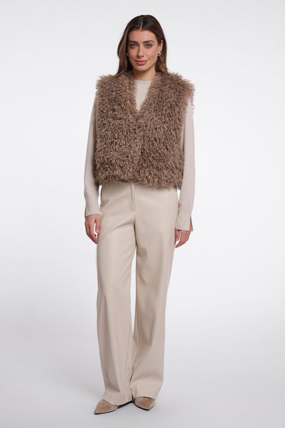 SENSY WAISTCOAT - MOCHA LATTE