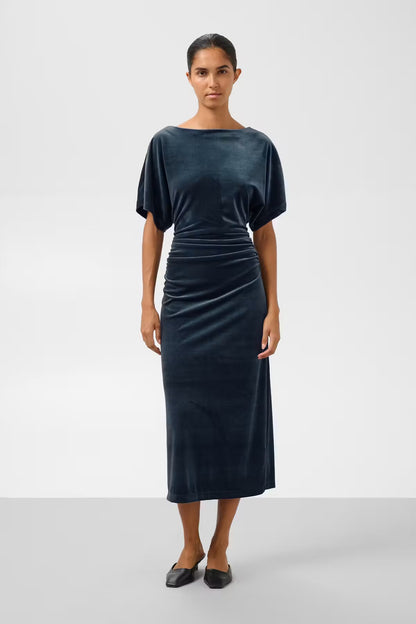 Soaked in Luxury. SLVelera Dress. Velvet Turbulence / Grey