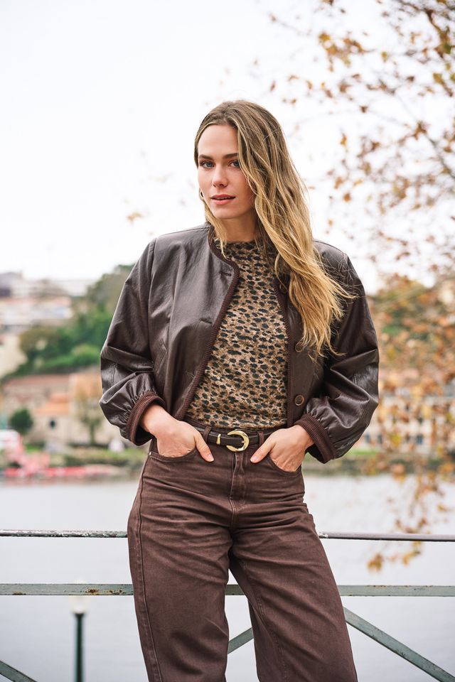 ESQUALO F26 11512 Jacket short. Cacao