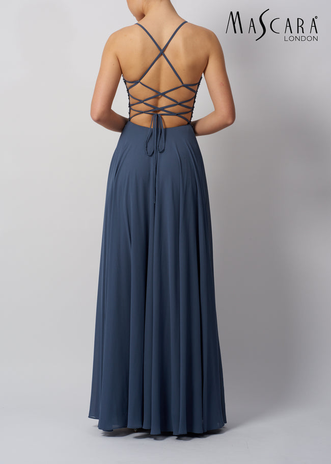 Mascara Mc123420 Tie  Back chiffon OCEAN