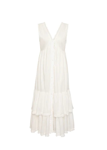 FRNCH CLEDA DRESS WHITE