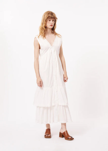 FRNCH CLEDA DRESS WHITE