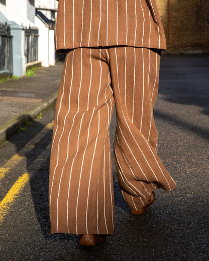 Chalk Jasmine stripe trouser