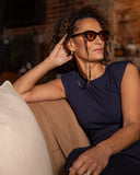 Chalk Johann dress. One size. Navy