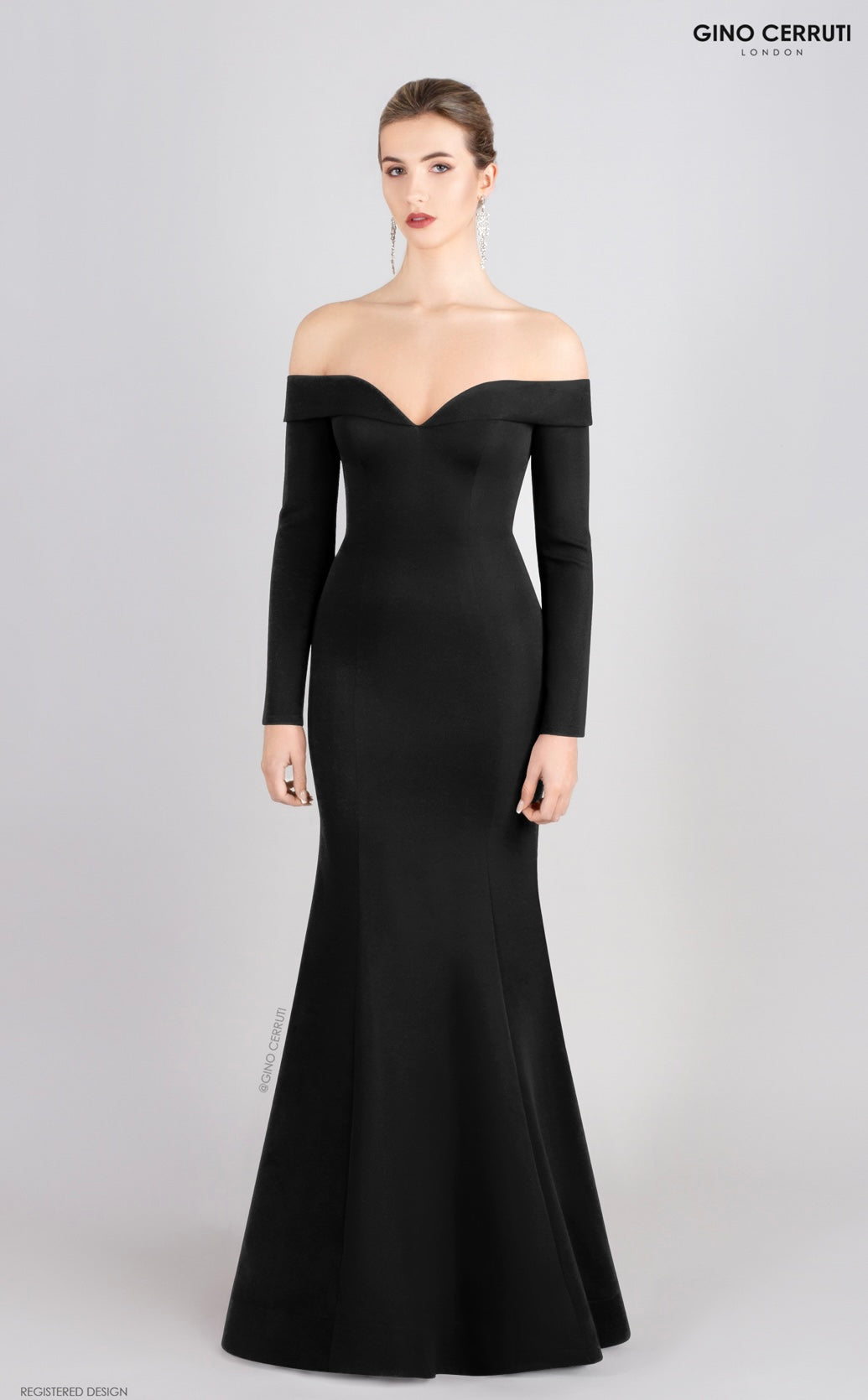 Gino Cerruti 6437H  blank off shoulder dress
