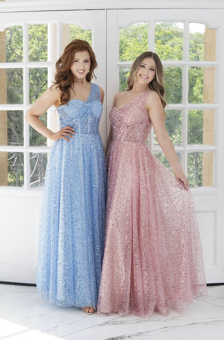 F & P 886003  Satin corset full skirt dress  Black