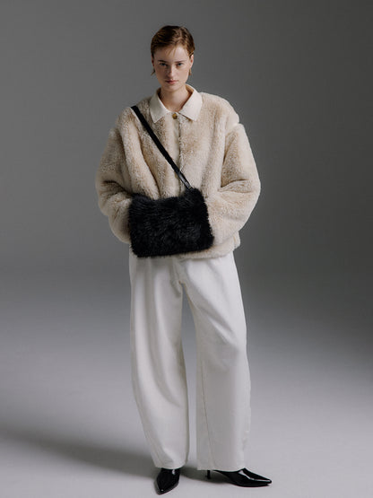 MOLLIOLLI MILOS Faux Fur Panel Jacket